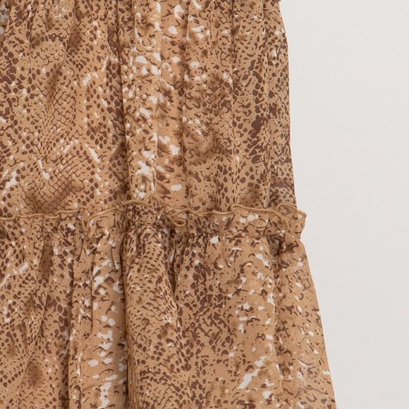 SHE + SKY SLEEVELESS PRINTED WOVEN TIERED BOHO DRE - Picture 3 of 3